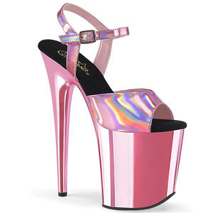 Platform Hologram Chrome High Heel Stripper Shoes